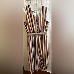 Apt. 9 Multicolor Striped Jumpsuit Size XL